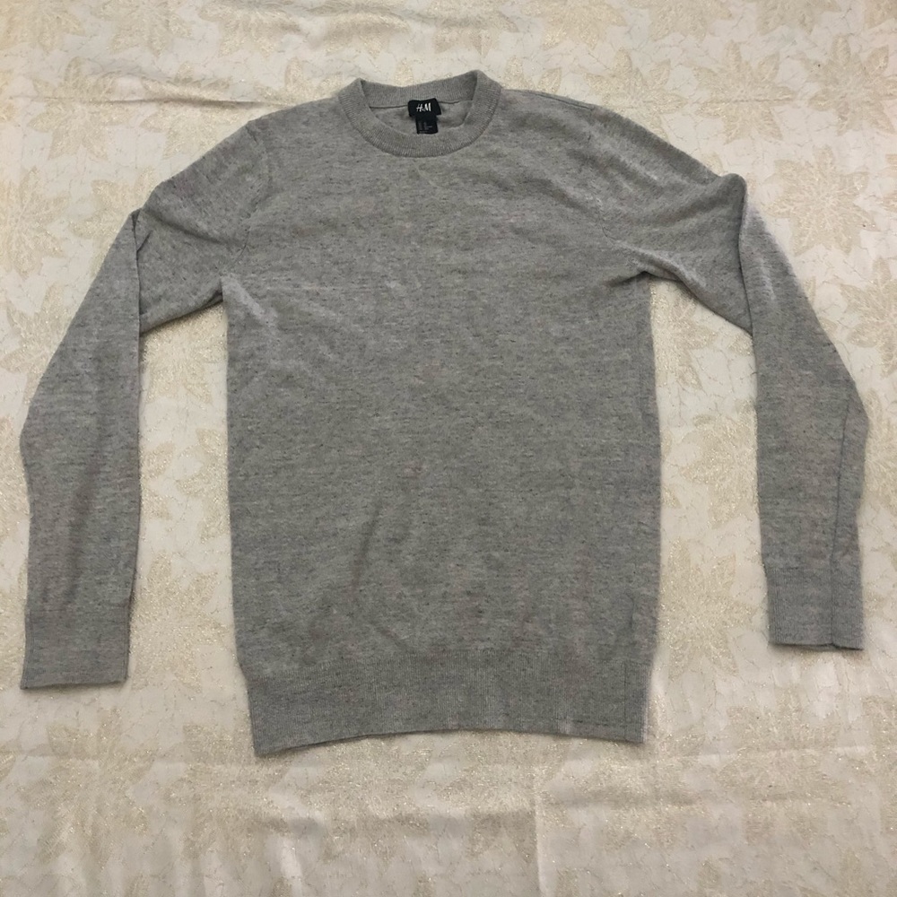 Gray marled sweater